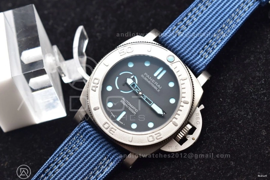 P NY Submersible 997 TI Tit VSF PAM985 Mike Timeless Blue Horn 0725